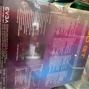 EVGA Purple and Black Graphics Card Retail Box with Branding